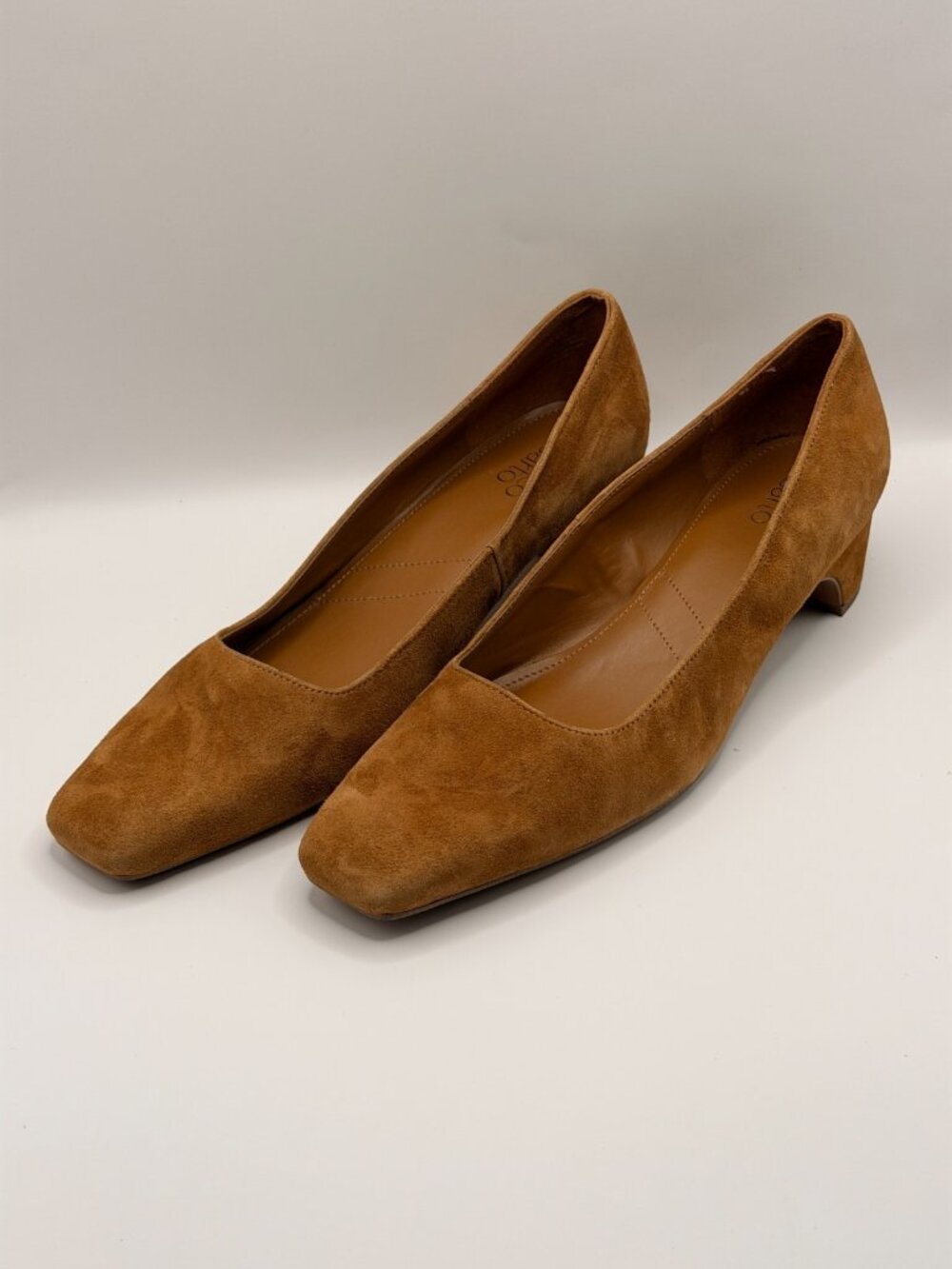 Franco Sarto Women Laylani Pump Saddle Brown Leather Sz 11